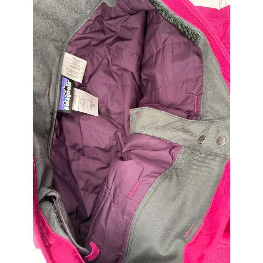 Patagonia H2NO Pink Plaid Ski Snowboard Pants Women's XS‎ Insulated Waterproof
